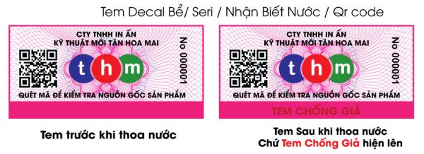 tem decal bể chống giả nhận biết nước