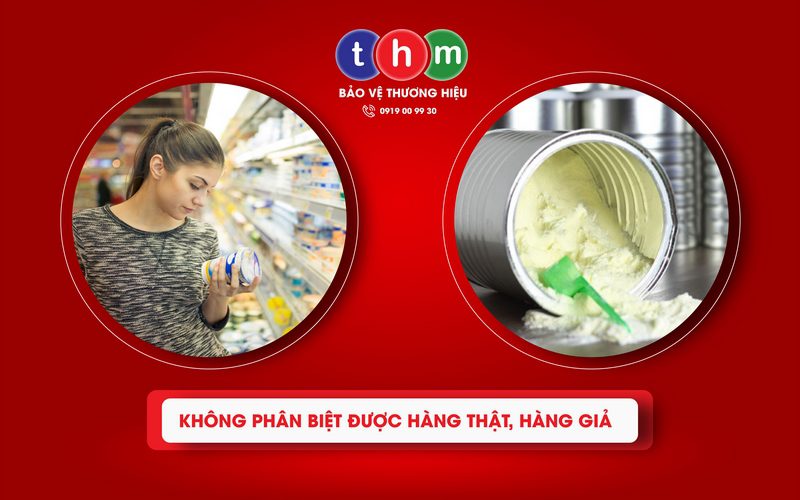 không phân biệt hàng thật hàng giả