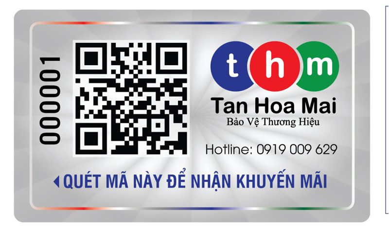 tem chống giả hologram qr code truy xuất nguồn gốc