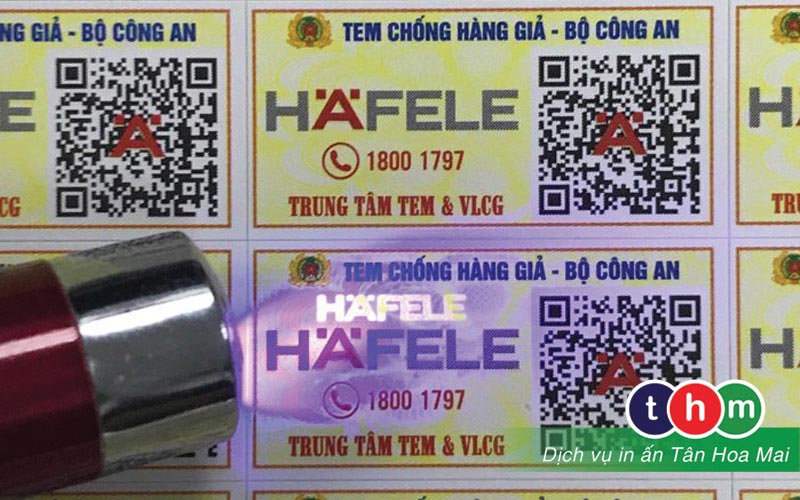 tem chống hàng giả bộ công an tân hoa mai