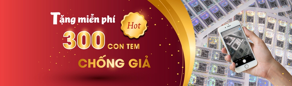 tặng 300 tem truy xuất nguồn gốc chống giả