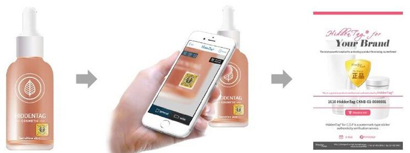 tem chống giả hàn quốc HiddenTag tân hoa mai