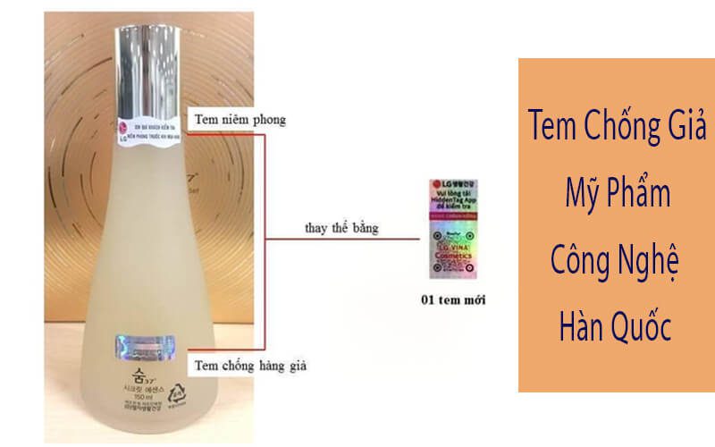 tem chống giả mỹ phẩm công nghệ hàn quốc HiddenTag