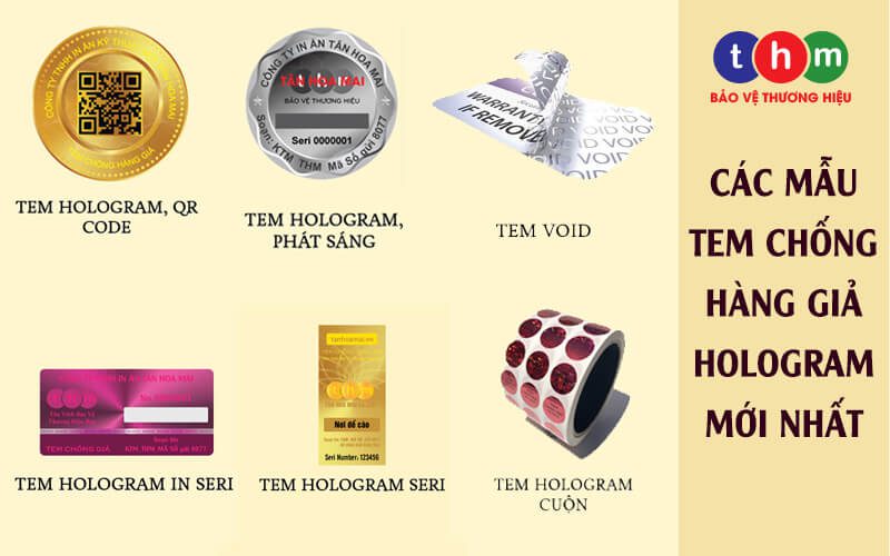 các loại tem chống hàng giả hologram mới nhất tân hoa mai