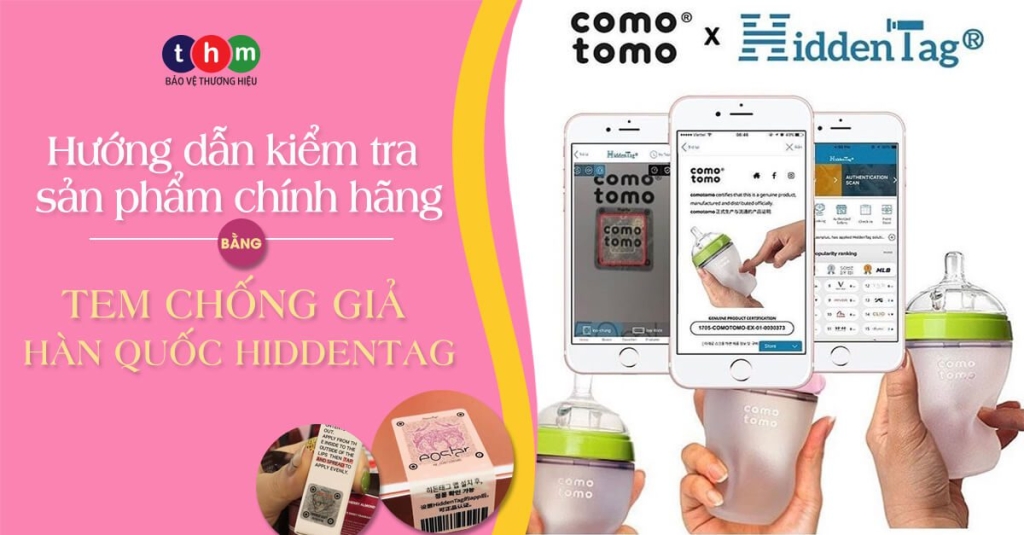 hướng dẫn kiểm tra sản phẩm chính hãng bằng tem chống giả hàn quốc hiddentag tân hoa mai