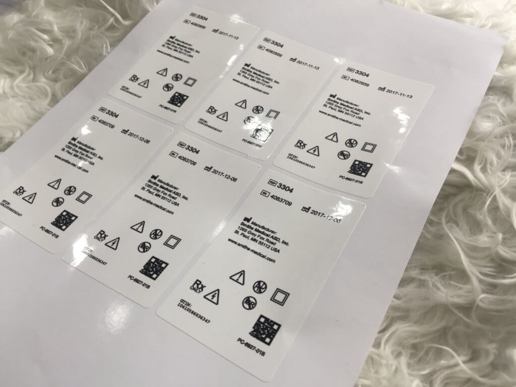 In nhãn decal dùng cho thiết bị