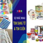 sự khác nhau tem nhãn dạng tờ và tem cuộn tân hoa mai