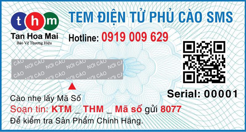 tem sms chống hàng giả tích hợp truy xuất nguồn gốc tân hoa mai