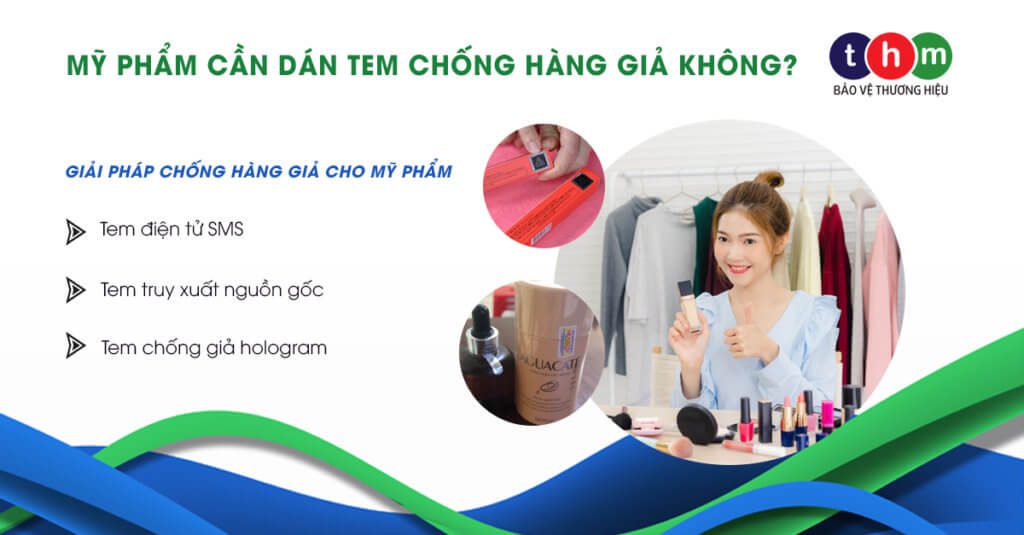 mỹ phẩm cần dán tem chống hàng giả tân hoa mai