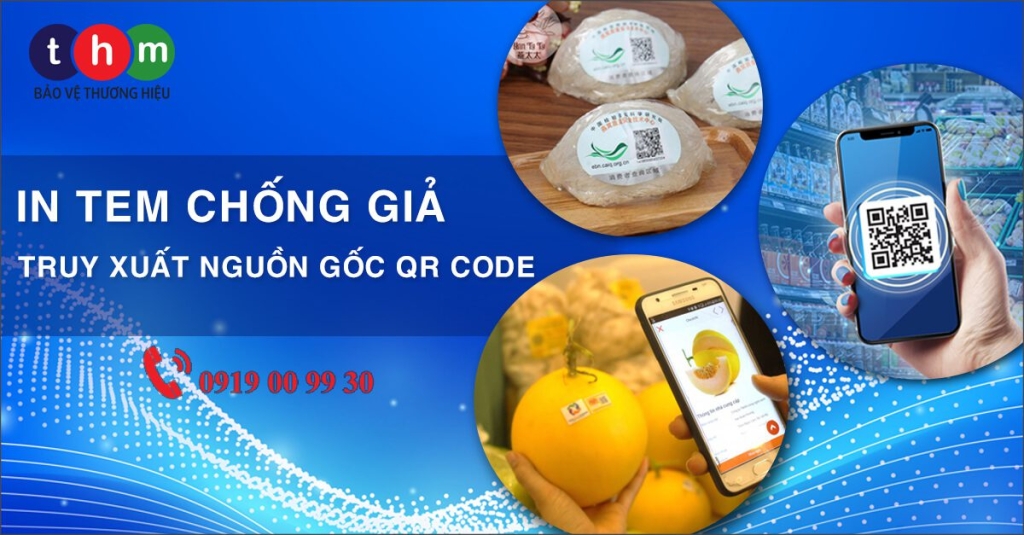 in tem chống giả truy xuất nguồn gốc qr code tân hoa mai