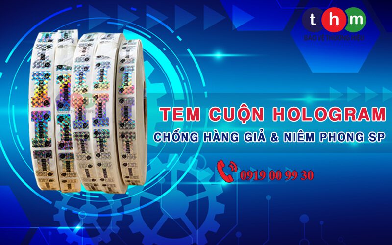 tem cuộn hologram chống giả tân hoa mai