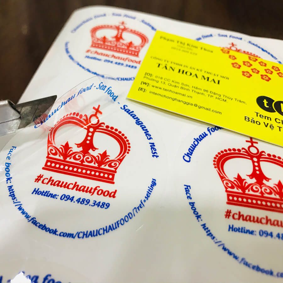 tem decal nhựa trong tân hoa mai