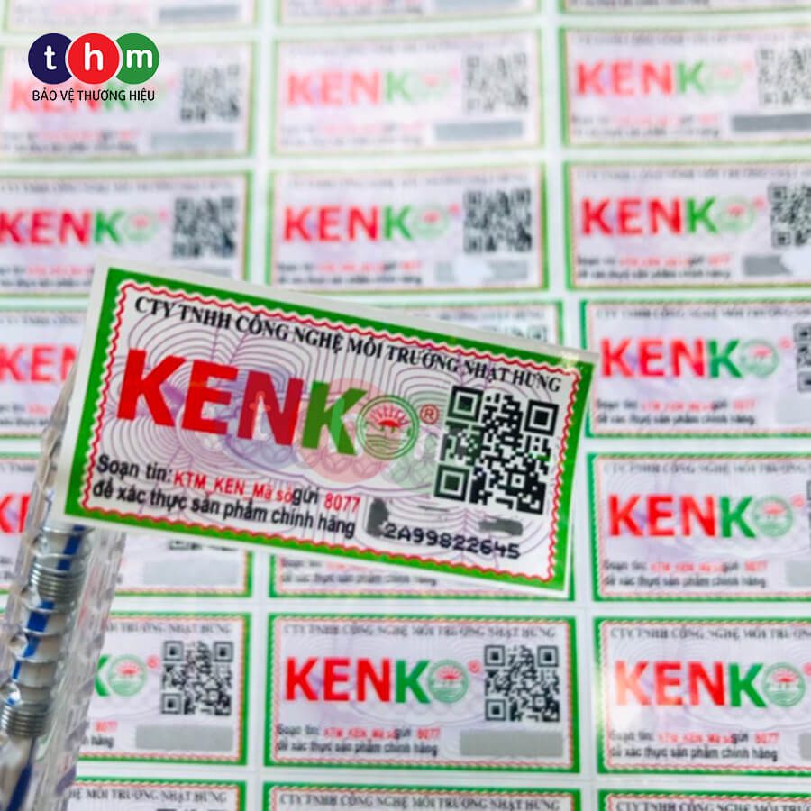 tem decal qr code điện tử sms