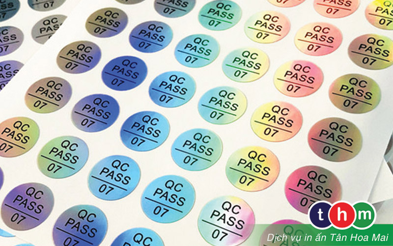 mẫu tem 7 màu được in tại Tân Hoa Mai