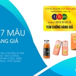 in tem 7 màu chống hàng giả tân hoa mai