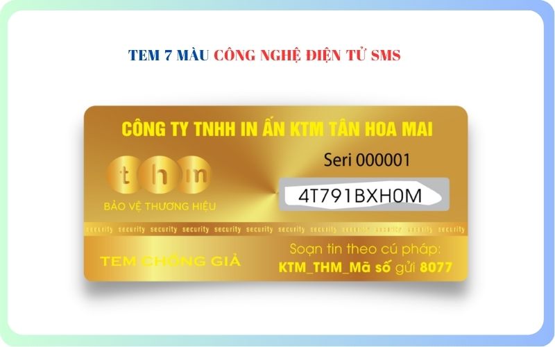 tem 7 màu công nghệ điện tử sms