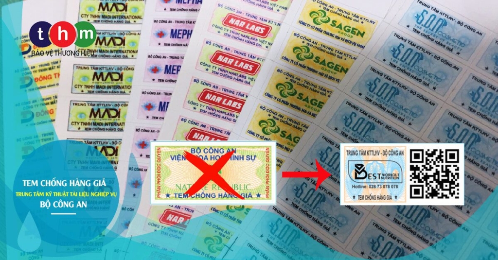 tem chống hàng giả viện khoa học hình sự