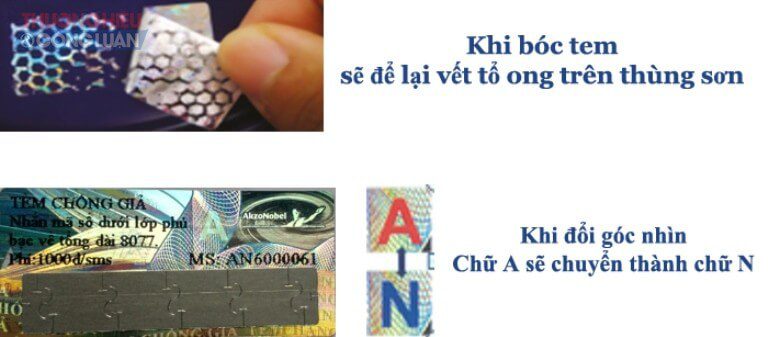 tem hologram tổ ong