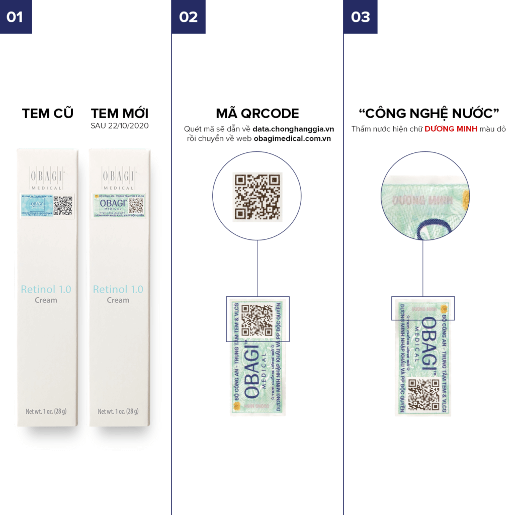 nhận biết tem chống hàng giả obagi