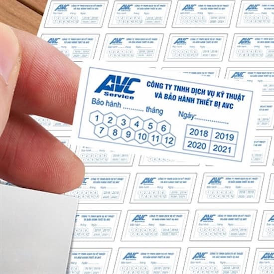 làm tem bảo hành giá rẻ