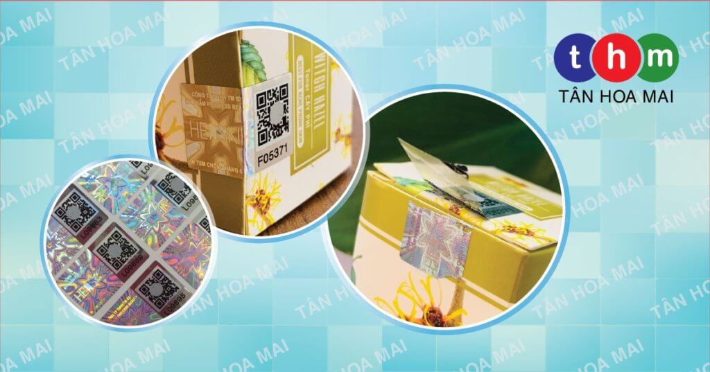 tem hologram 7 màu tân hoa mai