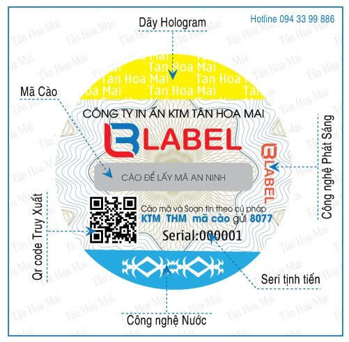 tem chống giả công nghệ tân hoa mai