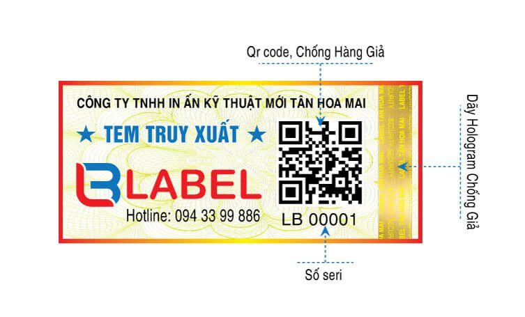 làm tem truy xuất nguồn gốc giá in tem chống giả truy xuất nguồn gốc 4.0