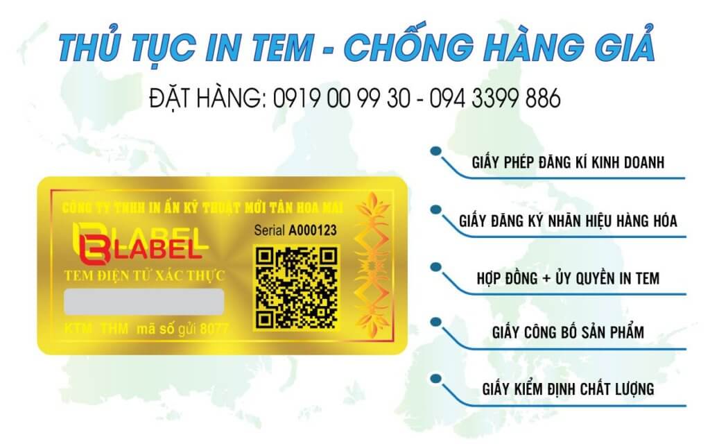 thủ tục in tem chống hàng giả bộ công an