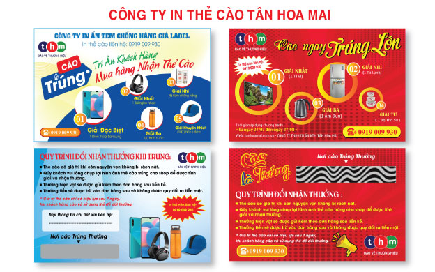 in thẻ cào trúng thưởng tân hoa mai in thẻ cào trúng thưởng tân hoa mai