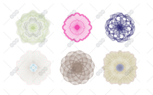 hoa văn chống giả vector tem chống hàng giả