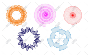 hoa văn chống giả vector tem chống hàng giả