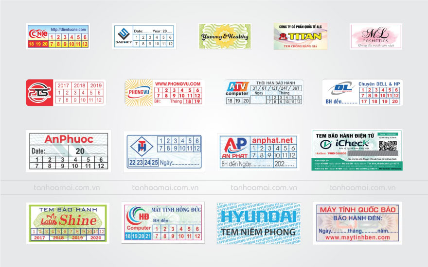 Hình dáng kiểu cách của tem bể