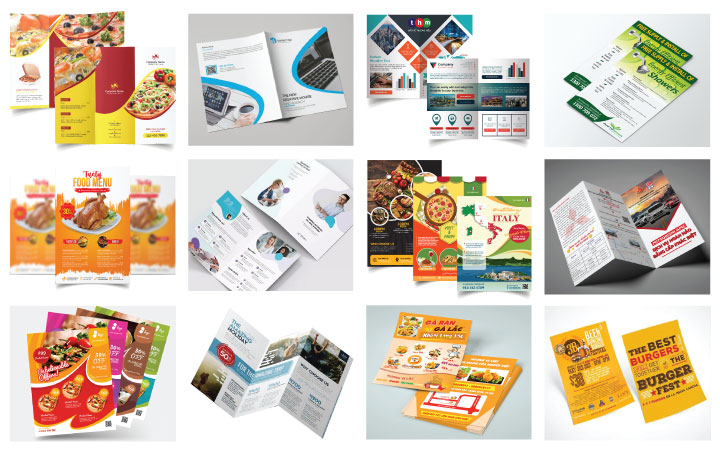 Mẫu tờ gấp 2, gấp 3, gấp 4, khổ A3, khổ A4, A5, flyer ấn tượng Mẫu tờ gấp 2, gấp 3, gấp 4, khổ A3, khổ A4, A5, flyer ấn tượng