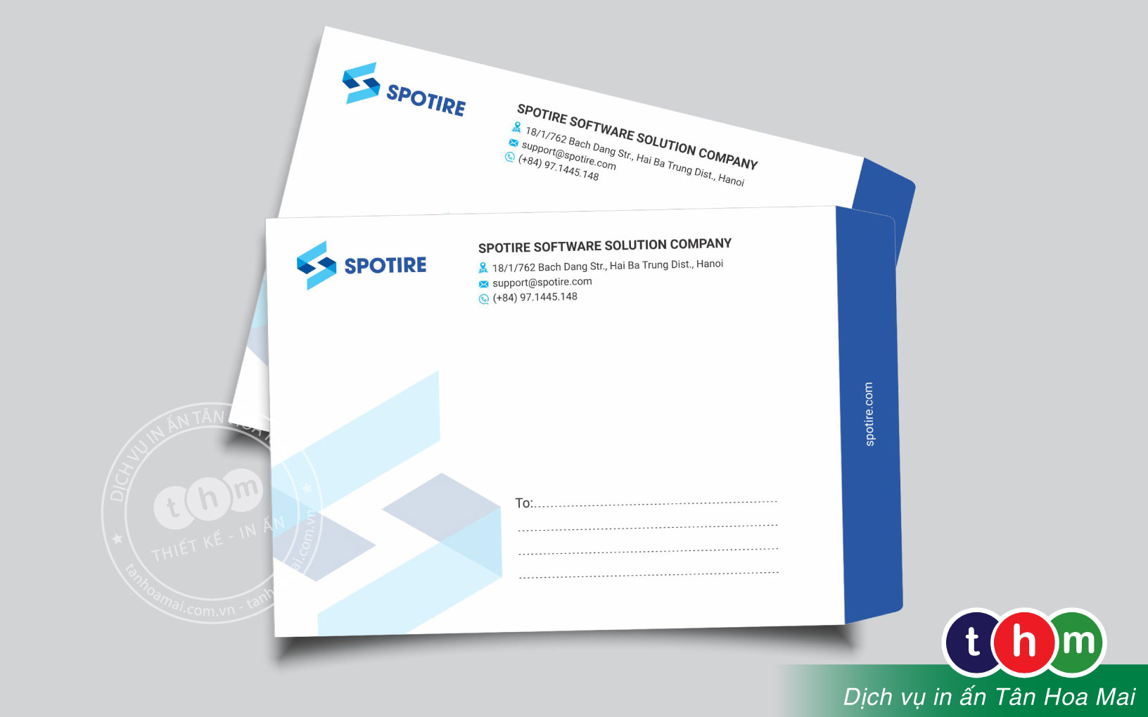 In bao thư A4, Bao thư công ty, Bao thư trắng theo yêu cầu Tân Hoa Mai