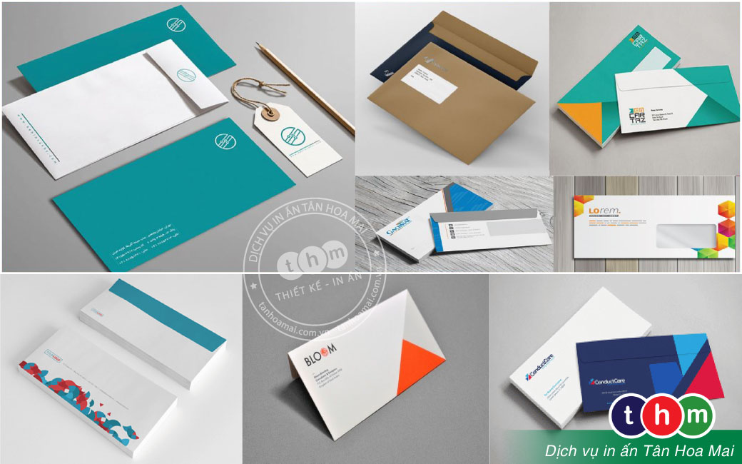 In bao thư A4, Bao thư công ty, Bao thư trắng theo yêu cầu Tân Hoa Mai