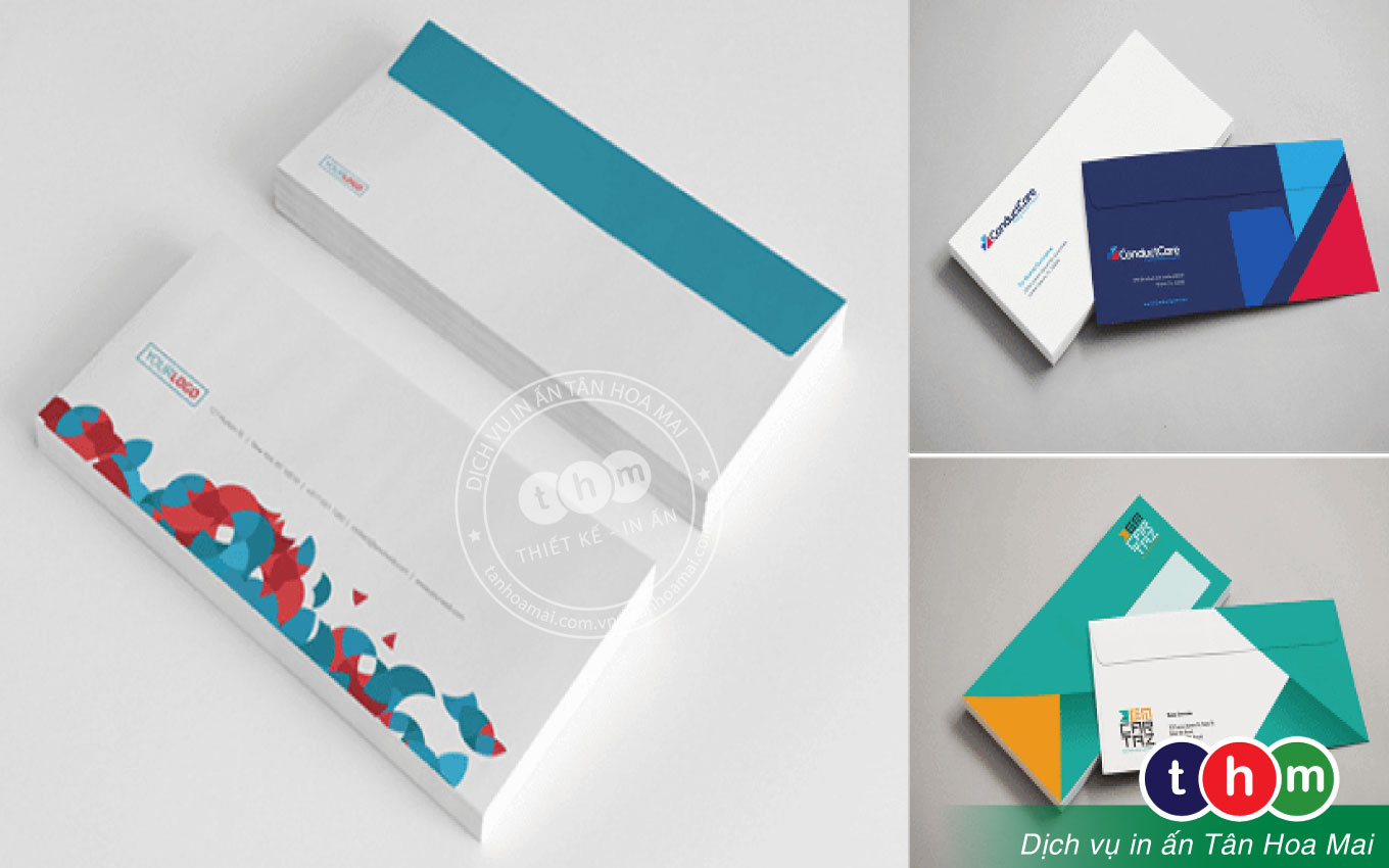 In bao thư A4, Bao thư công ty, Bao thư trắng theo yêu cầu Tân Hoa Mai