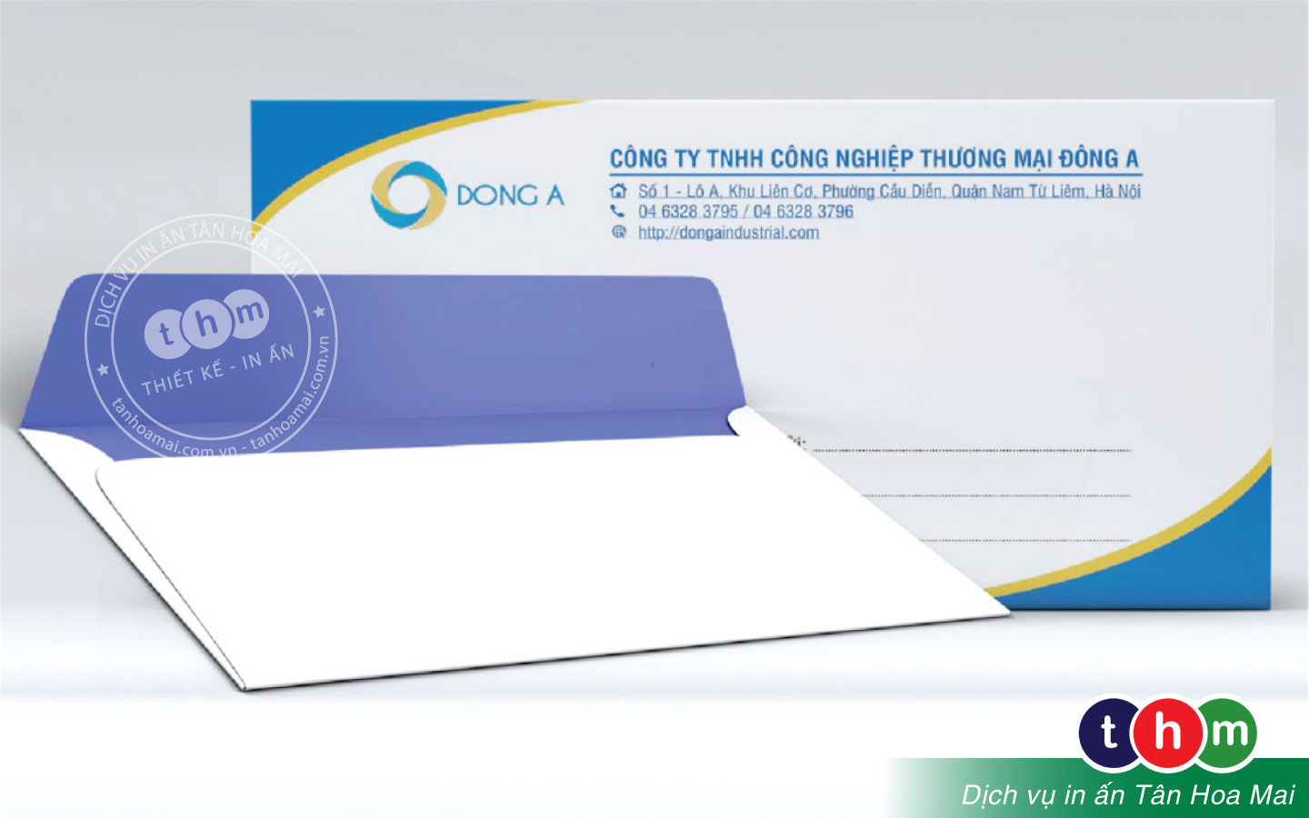 In bao thư A4, Bao thư công ty, Bao thư trắng theo yêu cầu Tân Hoa Mai