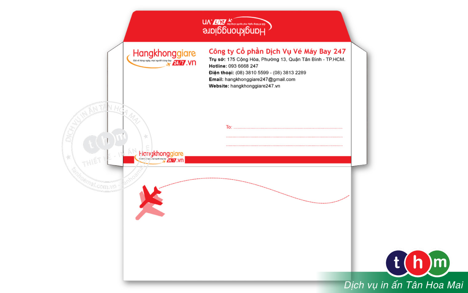In bao thư A4, Bao thư công ty, Bao thư trắng theo yêu cầu Tân Hoa Mai