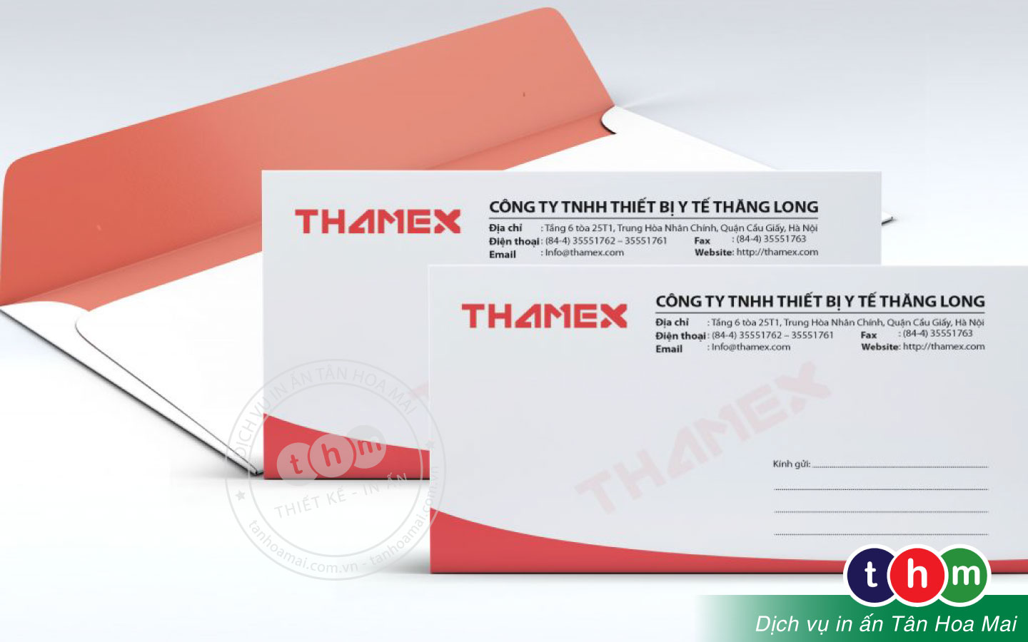 In bao thư A4, Bao thư công ty, Bao thư trắng theo yêu cầu Tân Hoa Mai