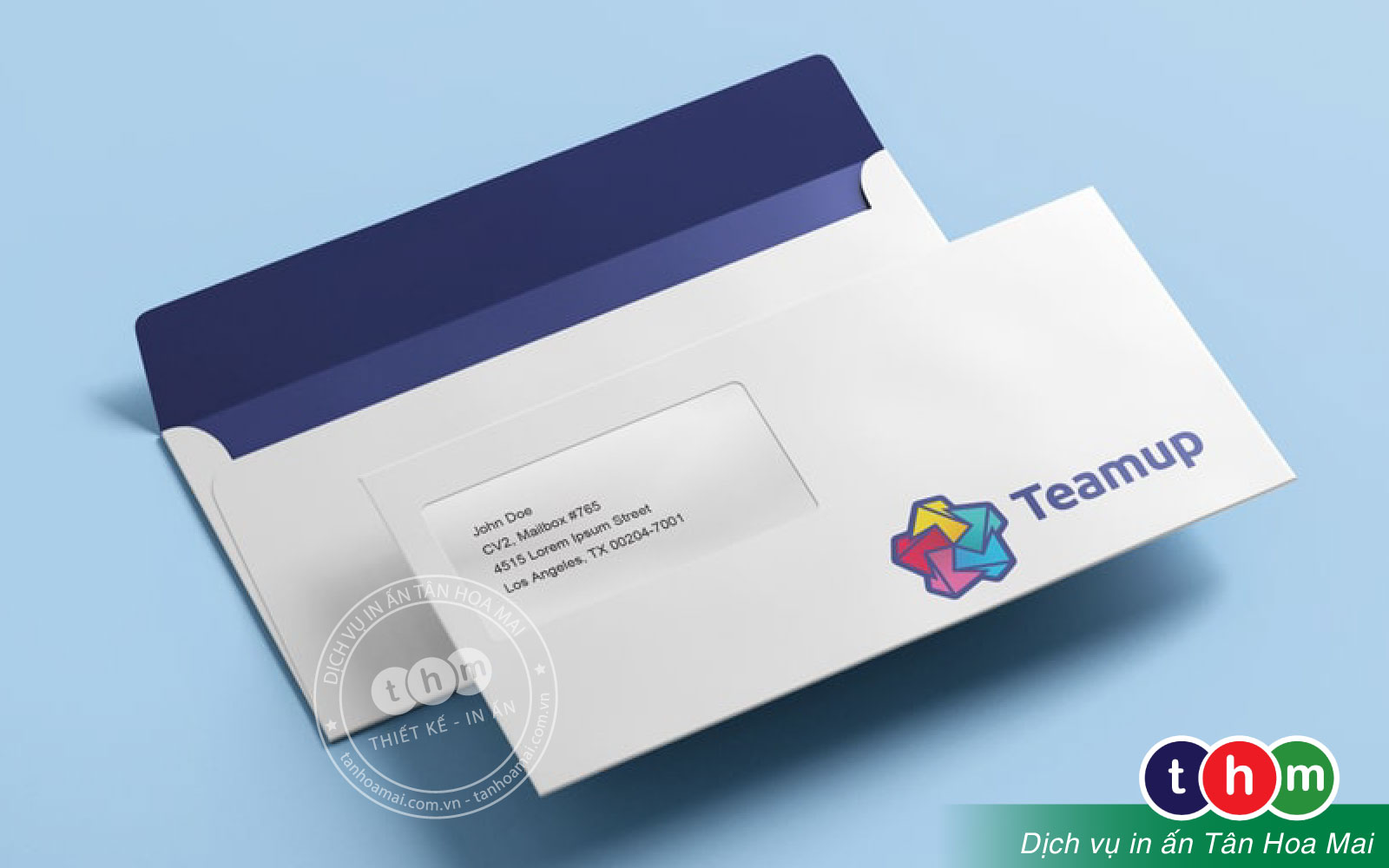 In bao thư A4, Bao thư công ty, Bao thư trắng theo yêu cầu Tân Hoa Mai