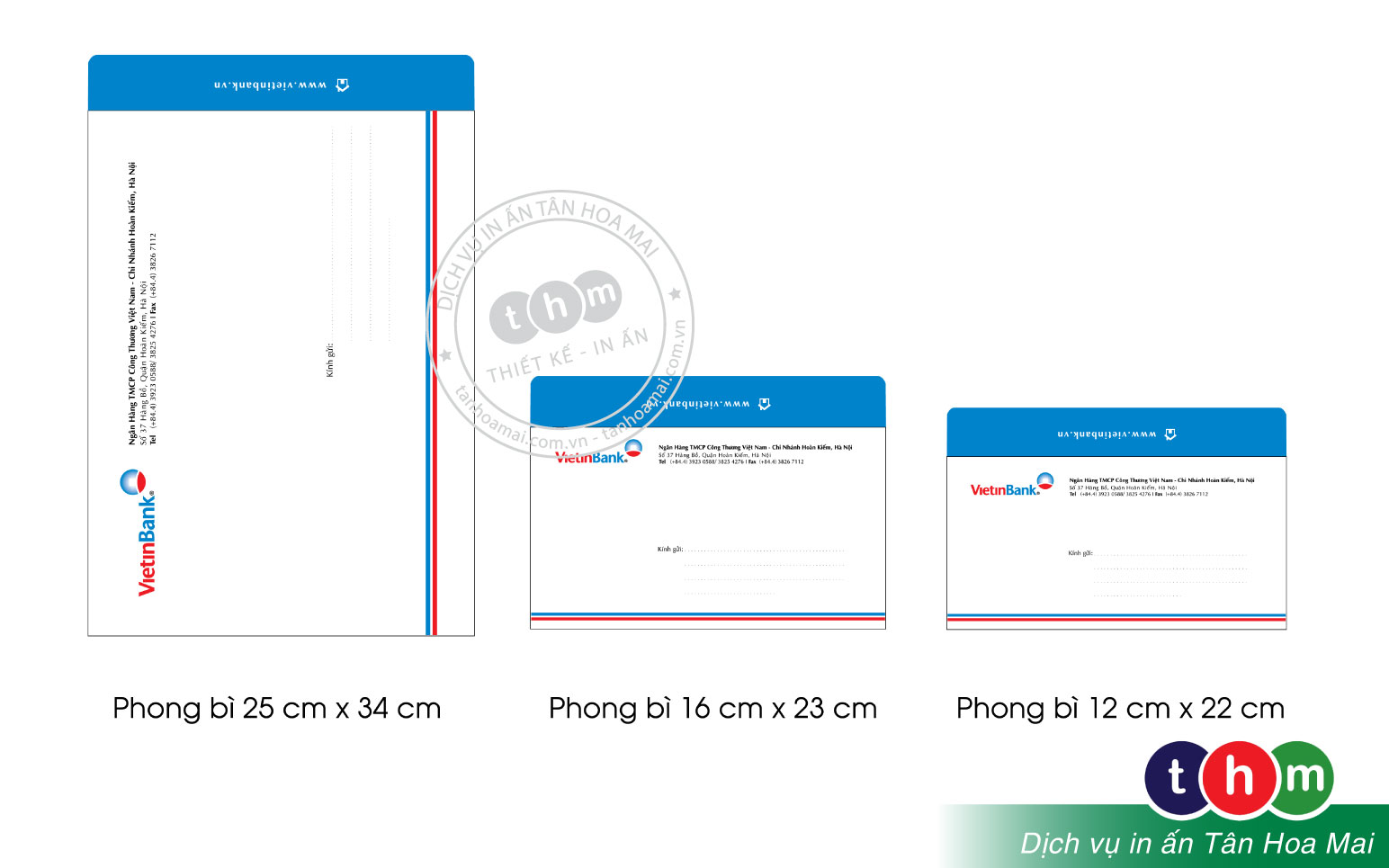 In bao thư A4, Bao thư công ty, Bao thư trắng theo yêu cầu Tân Hoa Mai