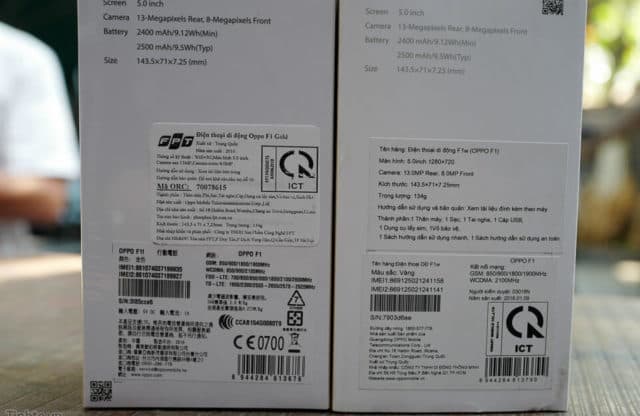 Tem phụ được dán bên ngoài hộp sản phẩm điện thoại di động tem-nhan-phu-la-gi