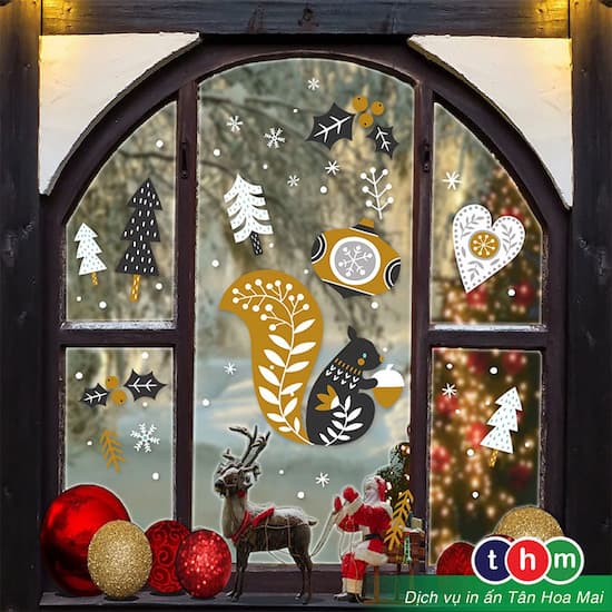 mẫu decal mùa noel