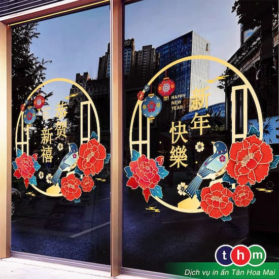 decal trang tri trung thu dep mat