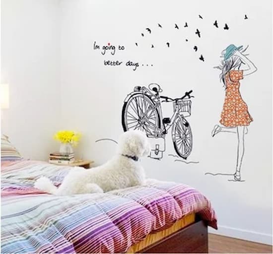 mẫu decal dán tường dùng cho phòng ngủ của con