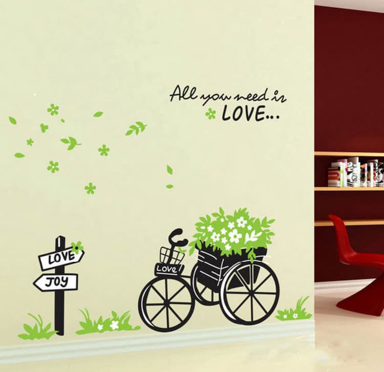 mau-decal-xe-dap-hoa-xanh