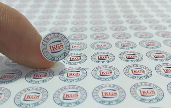 mẫu tem bảo hành tròn