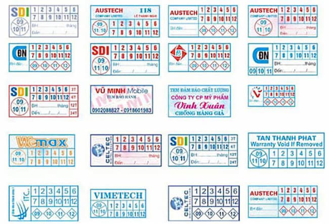 mẫu tem vỡ