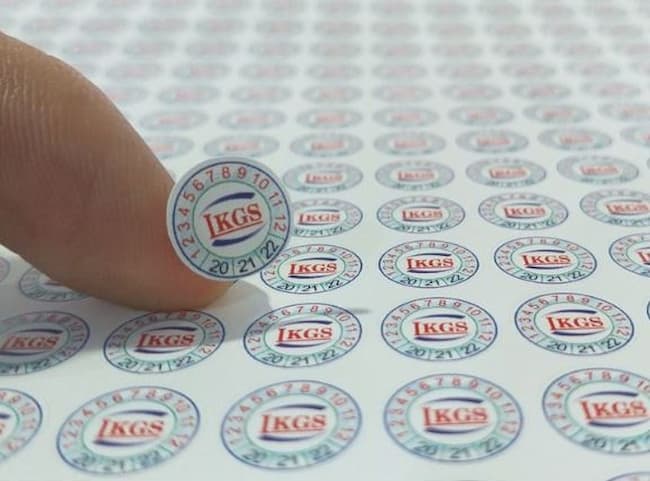 mẫu tem vỡ hình tròn