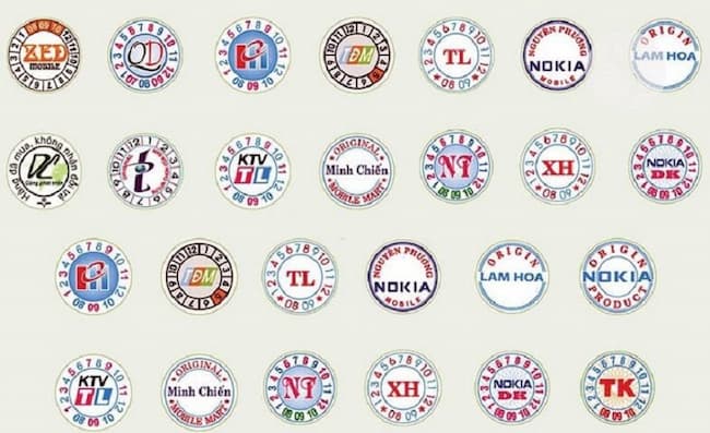 tem vỡ mẫu tròn đẹp